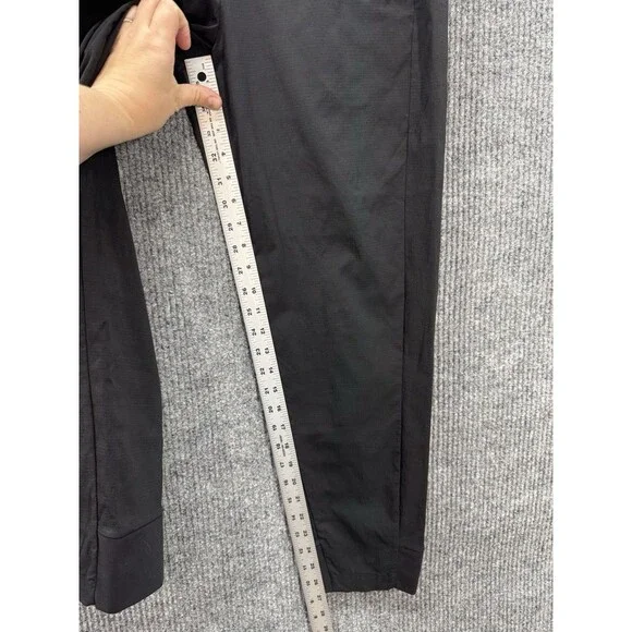 Athleta Trekkie North High Rise Jogger Pants Womens 10 Black Pull On Zip Pockets - Picture 8 of 11